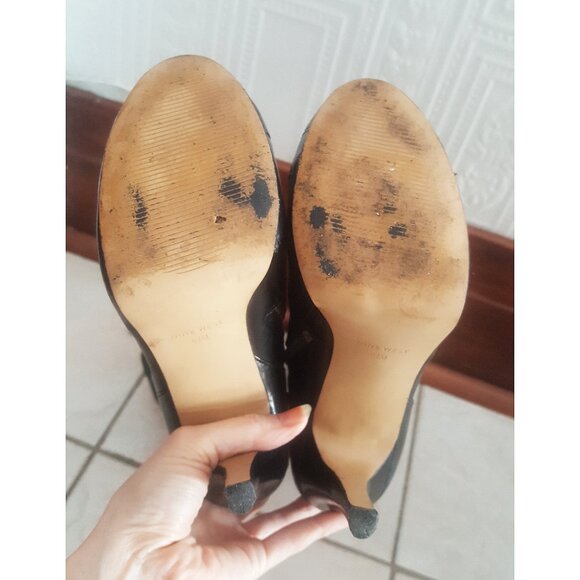 Nine West over the knee laced up leather boots - Picture 7 of 11